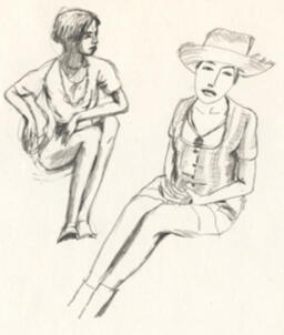 Ladies sitting Ladies sitting