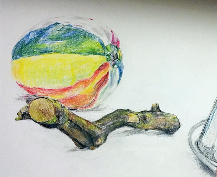 Wood and paper baloon